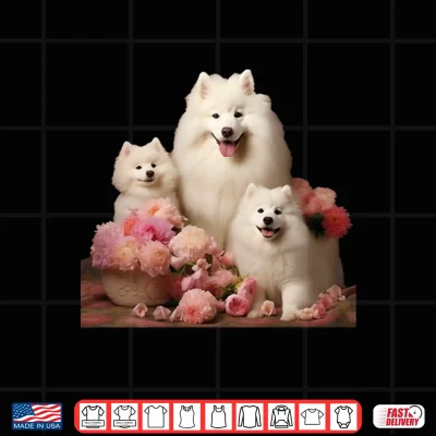 Design Samoyed Dog Mothers Day Samoyed Dog Mom Performance Shirt