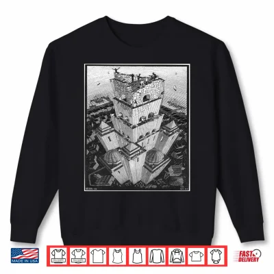 Sweatshirt Eschers Tower of Babel Performance Shirt
