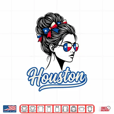 Design Houston Texas For Woman Texan For Girl Travel Souvenir Shirt
