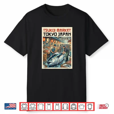 Japanese Tsukiji Fish Market Shirt