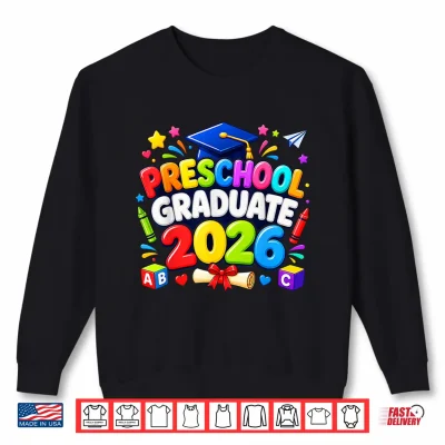 Sweatshirt Preschool Graduate 2026 Pre K Graduation Kids Ceremony Fun Shirt