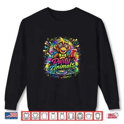 Sweatshirt Party Animals Basebal Shirt