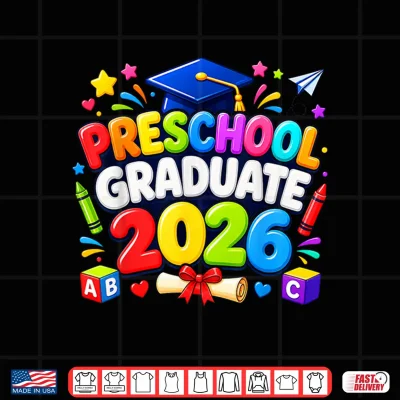 Design Preschool Graduate 2026 Pre K Graduation Kids Ceremony Fun Shirt