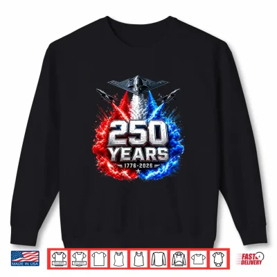 Sweatshirt USA Patriotic 250 Years American 250th Anniversary 4th July Shirt
