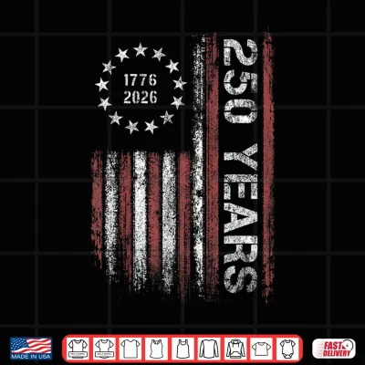 Design 250 Years America Vintage US Flag Shirt