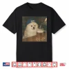 Vintage Pomeranian Drinking Beer Funny Dog Meme Shirt