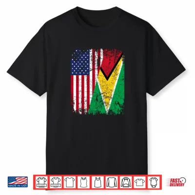 Guyanese American Flag   Men Women Kids   Guyana Shirt