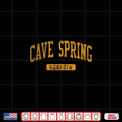 Design Cave Spring GA Vintage Athletic Sports Design JG3 Shirt