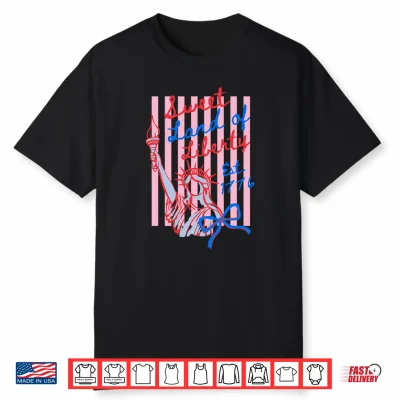 Sweet Land Of Liberty Est 1776 Coquette Bow Usa 4Th Of July Shirt