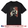 Abraham Lincoln Playing Guitar Rock And Roll American Flag Performance Shirt