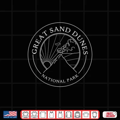Design Great Sand Dunes Colorado National Park Logo Travel Performance Shirt