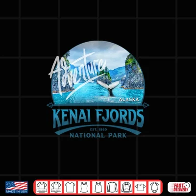 Design Kenai Fjords National Park Alaska Travel Vacation Souvenir Shirt