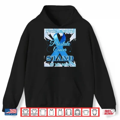 Hoodie Prostate Cancer Awareness Ribbon The Fight is Real Shirt