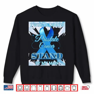 Sweatshirt Prostate Cancer Awareness Ribbon The Fight is Real Shirt
