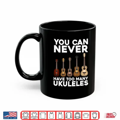 Mug Funny Ukulele Art for Men Women Small Guitar Ukulele Players Performance Shirt