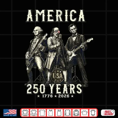 Design Franklins Founding Fathers Band 250 Years USA Shirt