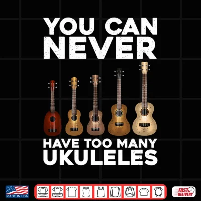 Design Funny Ukulele Art for Men Women Small Guitar Ukulele Players Performance Shirt