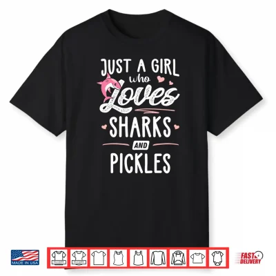 Just A Girl Who Loves Sharks And Pickles Women Performance Shirt