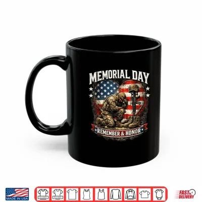 Mug Memorial Day USA Flag Remember Honor Patriotic Family Design Shirt