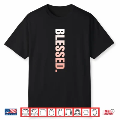 Peach Blessed Vertical Peach Graphic Performance Shirt