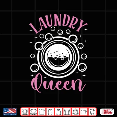Design Mens Laundry Laundry Queen Laundry Worker Performance Shirt
