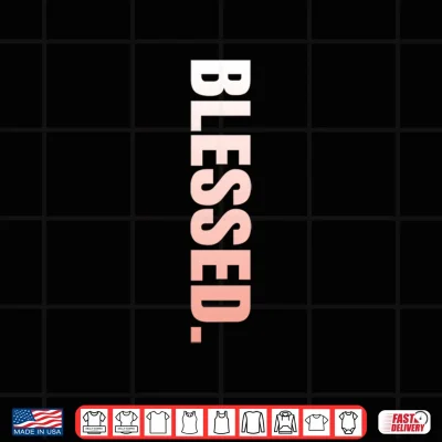 Design Peach Blessed Vertical Peach Graphic Performance Shirt