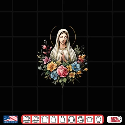 Design Our Lady of Fatima Mother Mary Saint Mary Powerful Symbol Shirt