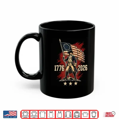 Mug Colonial Soldier Patriotic Flag Anniversary Shirt