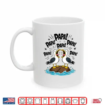 Mug Dad Seagull Funny Papa Seagulls Fathers Day Humor Shirt