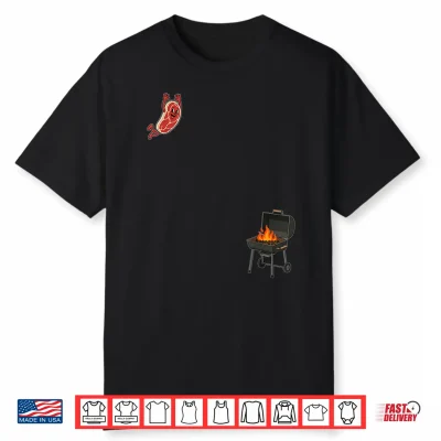 Steak Dive Shirt Funny Flying Steak Bbq Grilling 4Th July Shirt
