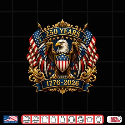 Design 4th of July America US Patriotic Eagle 250 Anniversary USA Shirt