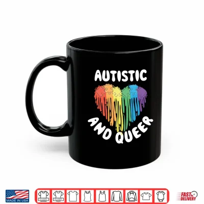 Mug Mens Autistic and Queer Performance Shirt