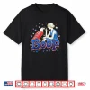 Boop Vintage Girl And Eagle Funny Patriotic Retro Art Shirt