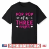 Mens 3Rd Birthday Pop Pop Of A Threenager 3 Years Old Bday Party Performance Shirt