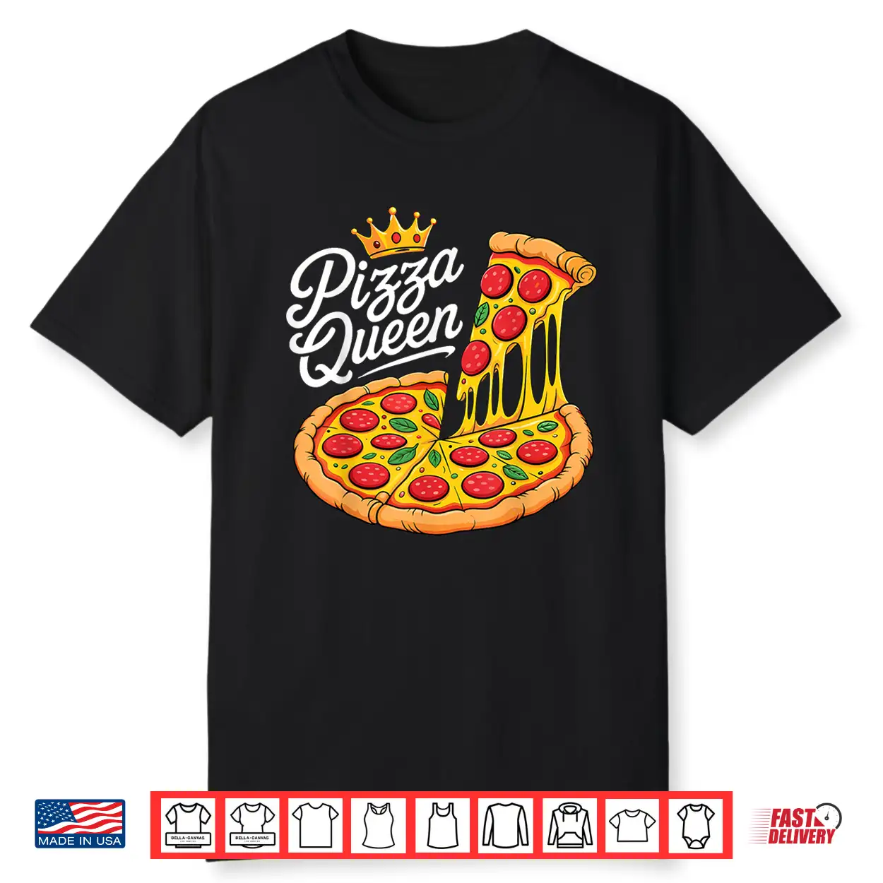 Pizza Queen Fun Girls Women Pizza Food Lovers Shirt Pizza Queen Fun Girls Women Pizza Food Lovers Shirt