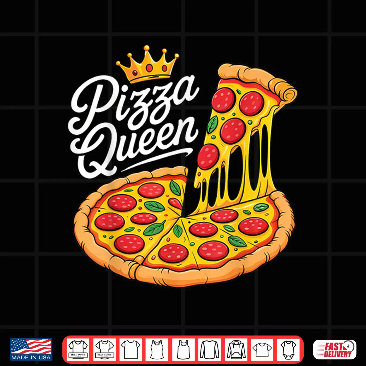 Pizza Queen Fun Girls Women Pizza Food Lovers Shirt Pizza Queen Fun Girls Women Pizza Food Lovers Shirt