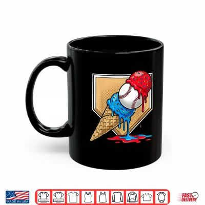 Mug Baseball Drip Ice Cream Apparel Youth Drip Baseball Shirt