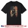 Vintage Abraham Lincoln Abe Lincoln Playing Guitar Usa Flag Shirt