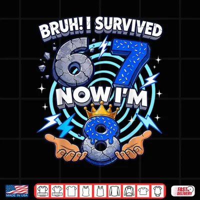 Design 8th Birthday Boys Im 8 Year Old Six Seven Bruh 6 7 Shirt