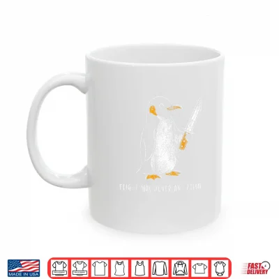 Mug Penguin Flight was Never an Option Funny Dark Humor Shirt