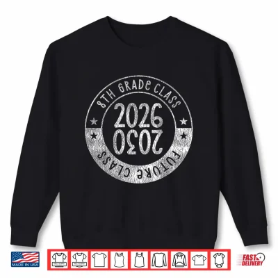 Sweatshirt Retro 8th Grade Graduation Senior 2026 Future Class of 2030 Shirt