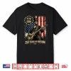 250 Years 1776 2026 Usa Flag Abe Lincoln Playing Guitar Shirt
