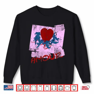 Sweatshirt Amour Cherub Vintage Retro Beat It 1980s Love Dance Costume Shirt