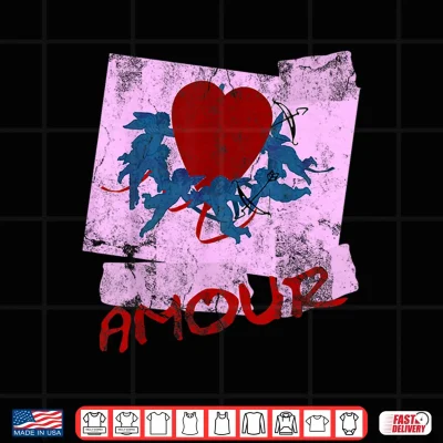 Design Amour Cherub Vintage Retro Beat It 1980s Love Dance Costume Shirt