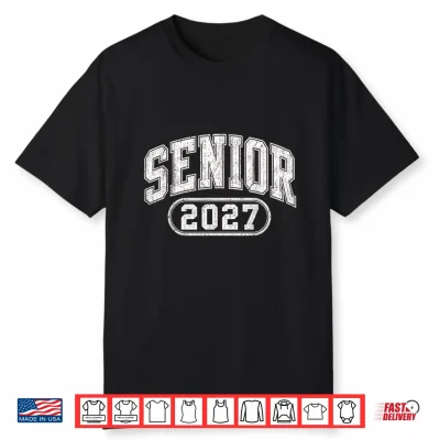 Senior 2027 Vintage High School Graduation Class Of 2027 Shirt