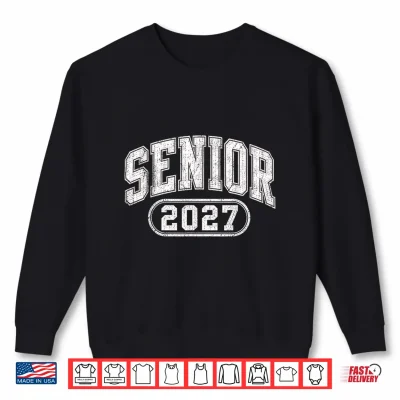 Sweatshirt Senior 2027 Vintage High School Graduation Class of 2027 Shirt
