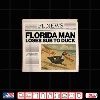Design Florida Man Loses Sub to Duck Shirt