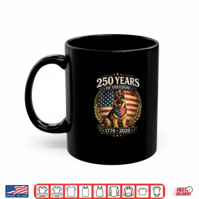 Mug 250 Years America Anniversary German Shepherd Shirt