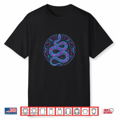 Colorful Floral Snake Flowers Feminine Shirt