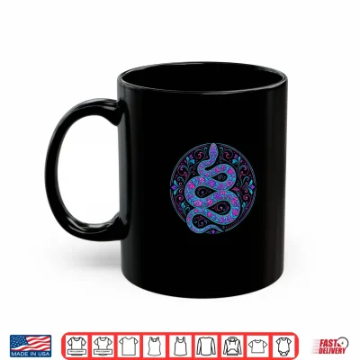 Mug Colorful Floral Snake Flowers Feminine Shirt
